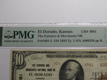 Load image into Gallery viewer, $10 1929 El Dorado Kansas KS National Currency Bank Note Bill Ch. #4981 VF25 PMG