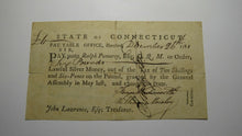 Load image into Gallery viewer, 1781 Six Pounds Connecticut Pay Table Colonial Currency Note! Wadsworth Pomeroy