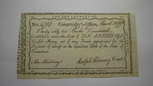 Load image into Gallery viewer, 1790 10 Shillings Connecticut Comptrollers Office Colonial Currency Note Pomeroy