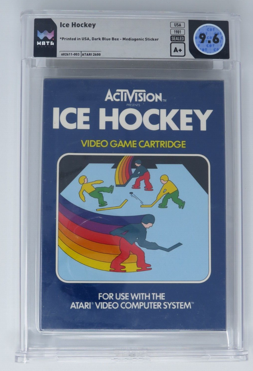 New Ice Hockey Atari 2600 Sealed Video Game Wata Graded 9.6 A+ Seal 1981