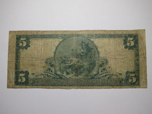 $5 1902 Hicksville New York NY National Currency Bank Note Bill Ch. #11087 RARE