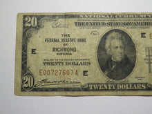 Load image into Gallery viewer, $20 1929 Richmond Virginia VA National Currency Federal Reserve Bank Note Bill