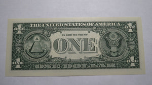 $1 2017 Fancy Serial Number Federal Reserve Bank Note Bill Crisp Uncirculated 45