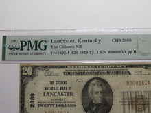 Load image into Gallery viewer, $20 1929 Lancaster Kentucky National Currency Bank Note Bill Ch. #2888 VF25 PMG