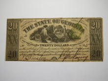 Load image into Gallery viewer, $20 1864 Milledgeville Georgia Obsolete Currency Bank Note Bill State of GA XF