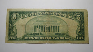 $5 1929 New York City NY National Currency Bank Note Bill Ch. #12965 RARE