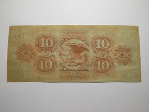 $10 18__ New Orleans Louisiana Obsolete Currency Bank Note Remainder Canal UNC++