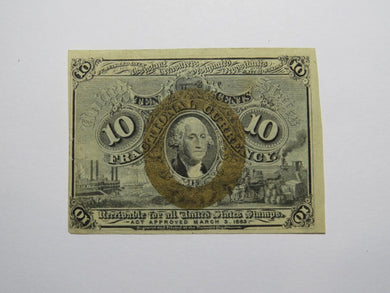 1863 $.10 Second Issue Fractional Currency Obsolete Bank Note Bill 2nd VF+