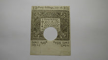 Load image into Gallery viewer, 1780 40s Hartford Connecticut CT Colonial Currency Note Bill Forty Shillings!