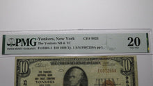 Load image into Gallery viewer, $10 1929 Yonkers New York NY National Currency Bank Note Bill Ch. #9825 VF20 PMG