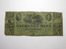 Load image into Gallery viewer, $10 1858 Norfolk Virginia VA Obsolete Currency Bank Note Bill The Exchange Bank