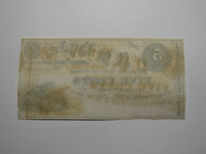 $.05 1852 Jordanville New York Obsolete Currency Bank Note Bill P.P. Hyde UNC+++
