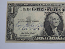 Load image into Gallery viewer, $1 1935 Ivy Baker Priest Courtesy Autographed Signed Silver Certificate UNC+
