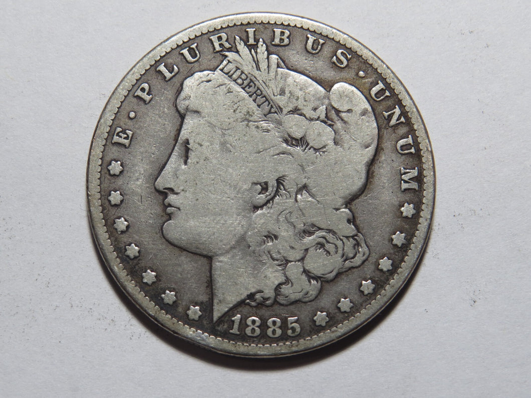 $1 1885-P Morgan Silver Dollar!  90% Circulated US Silver Coin Tougher Date