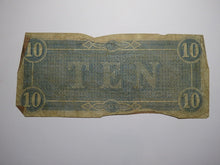 Load image into Gallery viewer, $10 1864 Richmond Virginia VA Confederate Currency Bank Note Bill T68 Good