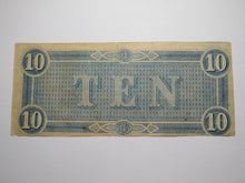 Load image into Gallery viewer, $10 1864 Richmond Virginia VA Confederate Currency Bank Note Bill RARE T68 VF
