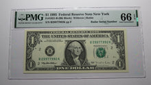 Load image into Gallery viewer, $1 1995 Radar Serial Number Federal Reserve Currency Bank Note Bill PMG UNC66EPQ