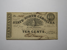 Load image into Gallery viewer, $.10 1862 Raleigh North Carolina Obsolete Currency Bank Note Bill NC State UNC+