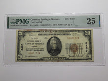 Load image into Gallery viewer, $20 1929 Conway Springs Kansas National Currency Bank Note Bill #8467 VF25 PMG
