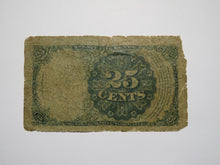 Load image into Gallery viewer, 1874 $.25 Fifth Issue Fractional Currency Obsolete Bank Note Bill 5th About Good