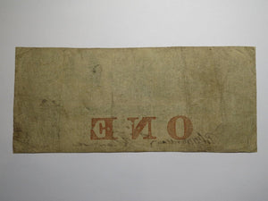 $1 1861 Charleston South Carolina SC Obsolete Currency Bank Note Bill Bank of SC