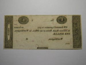 $1 18__ Worthington Ohio OH Obsolete Currency Bank Note Erza Griswold UNC++