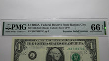 Load image into Gallery viewer, $1 2003A Repeater Serial Number Federal Reserve Currency Bank Note Bill UNC66EPQ