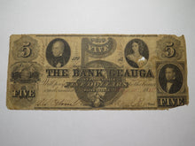 Load image into Gallery viewer, $5 1858 Painesville Ohio Obsolete Currency Bank Note Bill -The Bank of Geauga