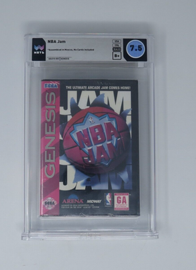 New Original NBA JAM Sega Genesis Factory Sealed Video Game! Wata 7.5 B+ Graded