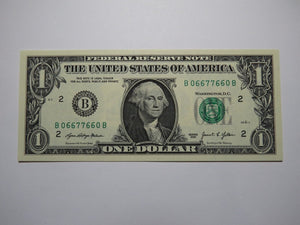 $1 2021 Radar Serial Number Federal Reserve Currency Bank Note Bill UNC++++