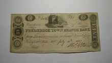 Load image into Gallery viewer, $5 1837 Greenfield Mills Maryland MD Obsolete Currency Bank Note Bill! Frederick
