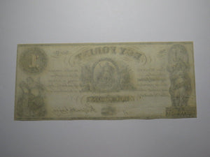 $1 18__ New York NY Obsolete Currency Bank Note Bill Hungarian Fund Egy Forint
