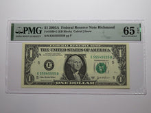 Load image into Gallery viewer, $1 2003 Near Solid Serial Number Federal Reserve Bank Note Bill UNC65 #55545555