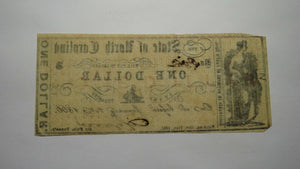 $1 1861 Raleigh North Carolina NC Obsolete Currency Bank Note Bill State of NC!