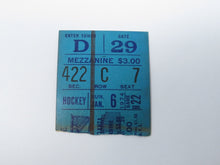 Load image into Gallery viewer, January 6, 1974 New York Rangers Vs. Atlanta Flames NHL Hockey Ticket Stub