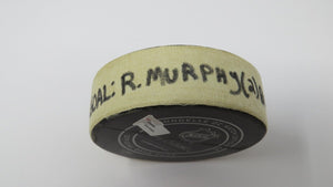 2017-18 Ryan Murphy Minnesota Wild Game Used Goal Scored Puck -Last NHL Goal
