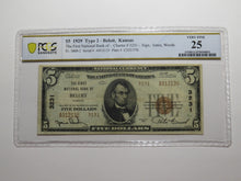 Load image into Gallery viewer, $5 1929 Beloit Kansas KS National Currency Bank Note Bill Ch. #3231 PCGS VF25
