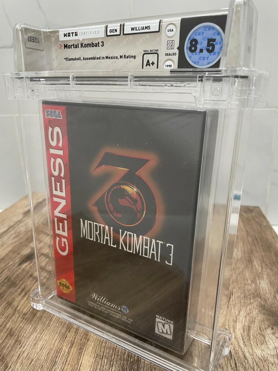 Mortal Kombat 3 Sega Genesis Midway Factory Sealed Video Game Wata 8.5 Graded A+