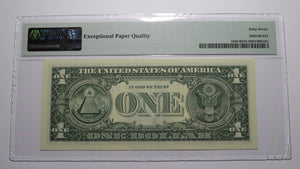 $1 2003 Repeater Serial Number Federal Reserve Currency Bank Note Bill PMG UNC67