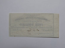 Load image into Gallery viewer, $4 1861 Confederate Bond Coupon Certificate Currency Bank Note Bill UNC