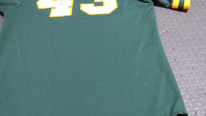 1987 Dennis Eckersley Oakland A's Game Used Worn BP Baseball Jersey! Signed MLB
