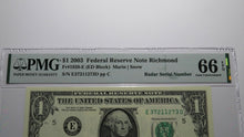Load image into Gallery viewer, 2 $1 1977 &amp; 2003 Matching Radar Serial Numbers Federal Reserve Bank Note Bills 