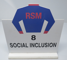 Load image into Gallery viewer, 2014 Social Inclusion Preakness Stakes Horse Race Used Media Post Draw Placard