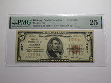 Load image into Gallery viewer, $5 1929 Hickory North Carolina National Currency Bank Note Bill #4597 VF25