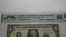 Load image into Gallery viewer, $1 2003A Repeater Serial Number Federal Reserve Currency Bank Note Bill UNC66EPQ