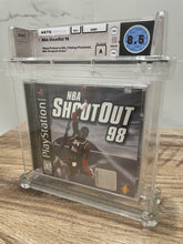 Load image into Gallery viewer, NBA Shootout '98 Sony Playstation Factory Sealed Video Game Wata 8.5 Graded 1998