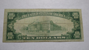 $10 1929 McKees Rocks Pennsylvania PA National Currency Bank Note Bill 5142 Fine