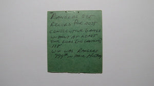 February 15, 1970 New York Rangers Vs. Canadiens Hockey Ticket Stub! 999th Win!