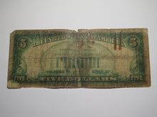 Load image into Gallery viewer, $5 1929 Fairview New Jersey NJ National Currency Bank Note Bill Ch #12465 RARE