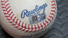 Load image into Gallery viewer, 2020 Nate Lowe Tampa Bay Rays RBI Single Game Used MLB Baseball! Cole Sulser